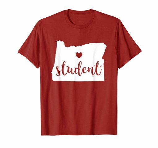 Student Red For Ed T-Shirt Oregon Public Education Supporter