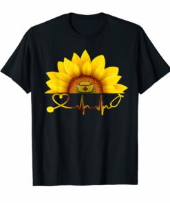 Sunflower With A Nurse Heartbeat Hippie Sunshine