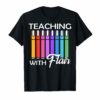 Teaching With Flair Tshirt For Women Funny Teacher Gifts