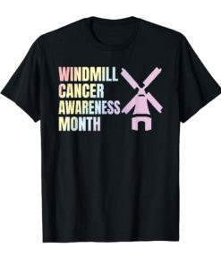 Trump Windmill Cancer Awareness Month T-Shirt