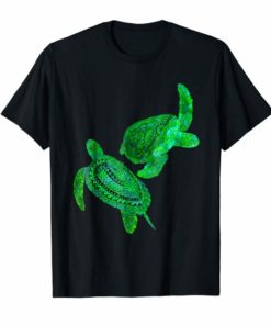 Two Tribal Green Sea Turtles T-Shirt
