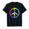 Tye Dye Peace Sign T Shirt