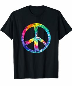 Tye Dye Peace Sign T Shirt