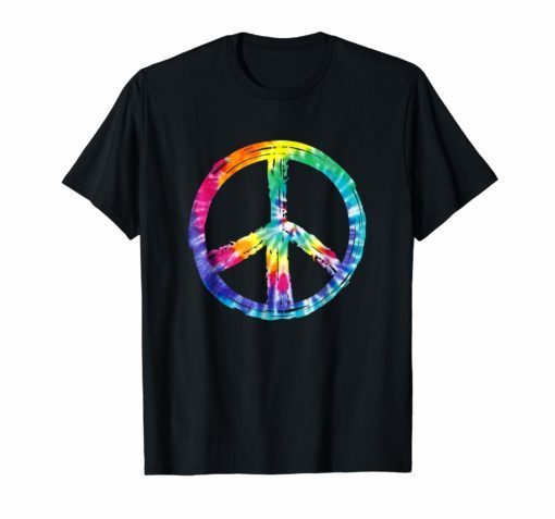 Tye Dye Peace Sign T Shirt