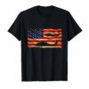 UH-60 Black Hawk Helicopter T-Shirt Gift USA Flag