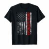 Union Electrician Shirt With A Vintage American Flag