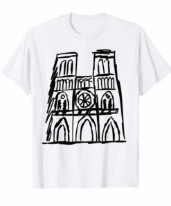 Vintage Notre Dame Cathedral Gift T-Shirt