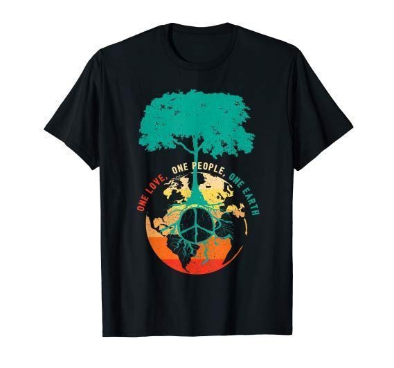 World Peace Tree Tshirt - Love People Earth Day Tee Shirt ...
