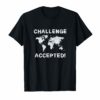 World map t shirt challenge accepted globetrotter jet-setter