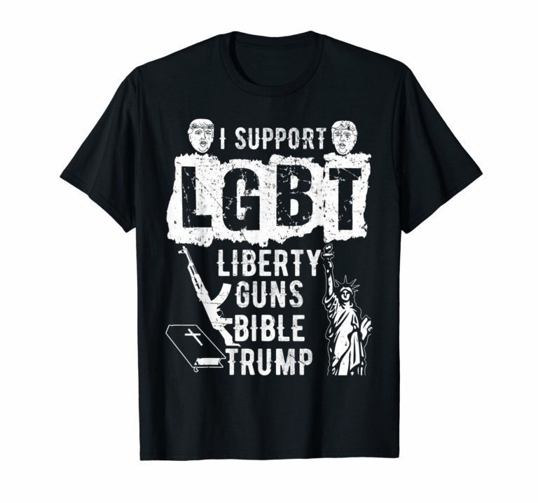 i support LGBT liberty guns bible trump S-Thirts - Reviewshirts Office