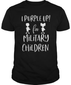 purple up shirt, for the month of the military Child