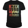 21st Gift Awesome May 1998 21 Years Old T-Shirt