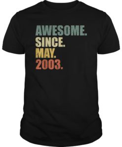 Awesome since May 2003 T-Shirt Vintage 16th Birthday gift