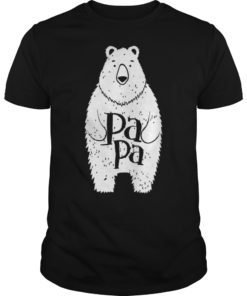 Big Papa Bear Dad T Shirt Tee Shirt
