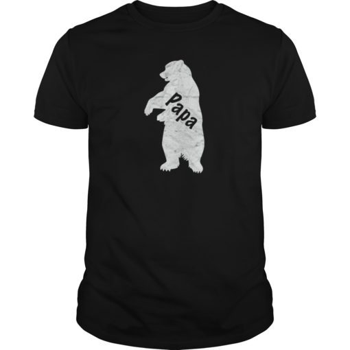 Big Papa Bear Dad T Shirt Tee Shirts