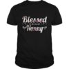 Blessed To Be Called Nanny Floral Funny Tee Shirt