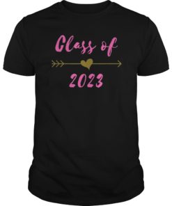 Class of 2023 8th Grad Gift Pink Boho Arrow Teen T-Shirt