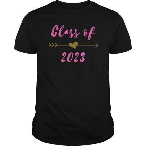Class of 2023 8th Grad Gift Pink Boho Arrow Teen T-Shirt