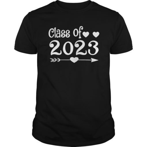 Class of 2023 Heart Graduation Senior Tshirt Graduate Gift