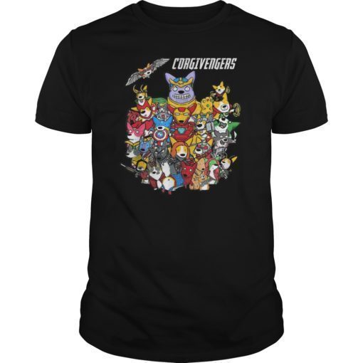 Cool Corgi Corgivengers Trendy Comic Lover Fan Shirt Gift
