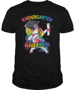 Dabbing Kindergarten Unicorn Tshirt Graduation Class 2019