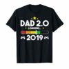 Dad Est 2019 T Shirt New Daddy 2.0 Best Video Games Gift
