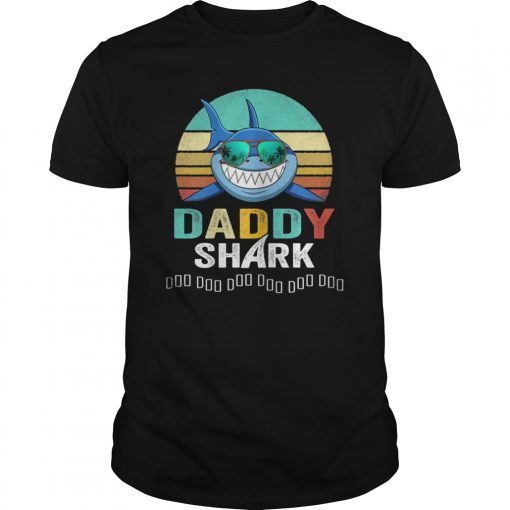 Daddy Shark Shirt, Fathers Day Gift, Papa Shark T-Shirt, Dad Gift From Daughter, Gift From Son, Gift