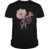 Dahlia Botanical Plant Bee Flower Annual Garden T-Shirt