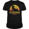Fatherhood Like A Walk In The Park Retro Papa Dad T-Shirt