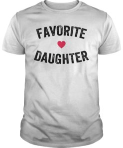 Favorite Daughter Heart Distressed Vintage Faded Design T-Shirts
