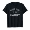 First Time Daddy New Dad Est 2019 T-Shirt Fathers Day Gift