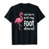 Flamingo Don't Make Me Put My Foot Down T-shirt