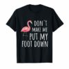 Flamingo T-Shirt Don't Make Me Put My Foot Down