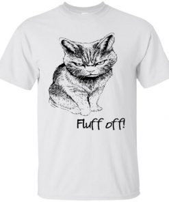 fluff off angry cat lucifer t-shirt