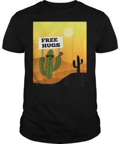 Cactus Free Hugs Want A Hug Cute Spiky Cactus Gift T-Shirt