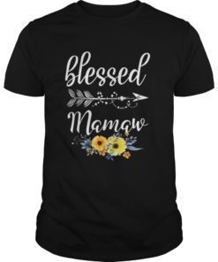 Funny Blessed To Be Called Mamaw Flower T-Shirt Gift