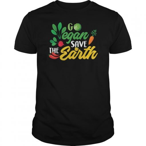 Go Vegan & Save The Earth T Shirts