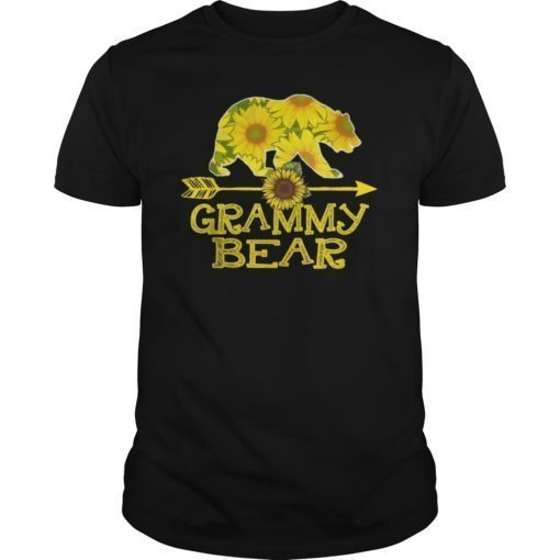 Grammy Bear Sunflower T-Shirt Funny Mother Father Gift