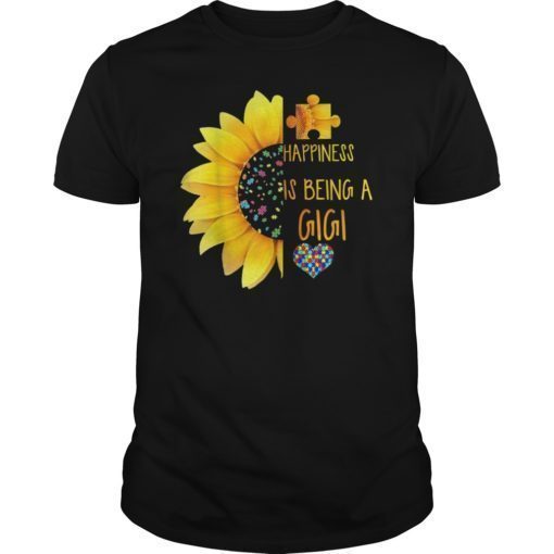 Happiness Is Being a Gigi T-Shirt For Autism Lover Shirt