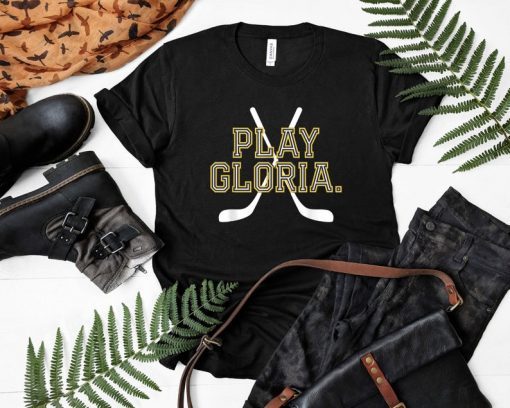 Hockey Play Gloria T Shirt Gift vintage Hockey T-Shirt