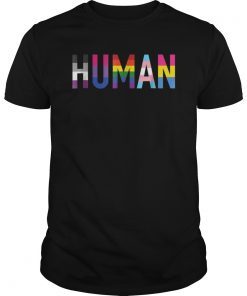 Human LGBT Proud Tshirt National LGBT Pride Month