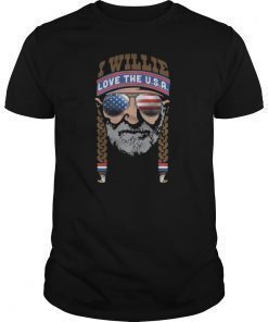 I Willie Love The USA Shirts 4th Of July Gift Tee Shirts