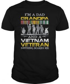 I’m a Dad Grandpa And Vietnam Veteran Us Veterans Day Shirt