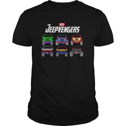 Jeepvengers t-shirt gift for jeeps lover vintage car fans