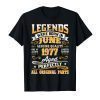 Legend Born June 1977 Shirt 42nd Birthday 42 Year Old Gift