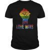Love Wins Raised Fist T Shirt LGBT Gay Pride Awareness Month