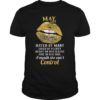 May Girl Birthday T-Shirt Slay Lip Black Queen Women Gifts