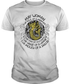 May Woman The Soul Of A Mermaid T-shirt Gift For Women