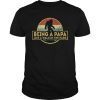 Mens Being A Papa Is A Walk In The Park T-Shirt Dad Retro