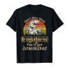 Mens Don't Mess With Grandpasaurus Funny T-Rex Fathers Day Shirt